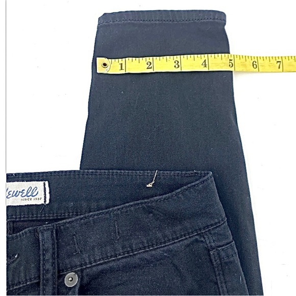 Madewell Black Skinny Skinny 8” Rise Black Pants Size 26 Women’s - Picture 5 of 8